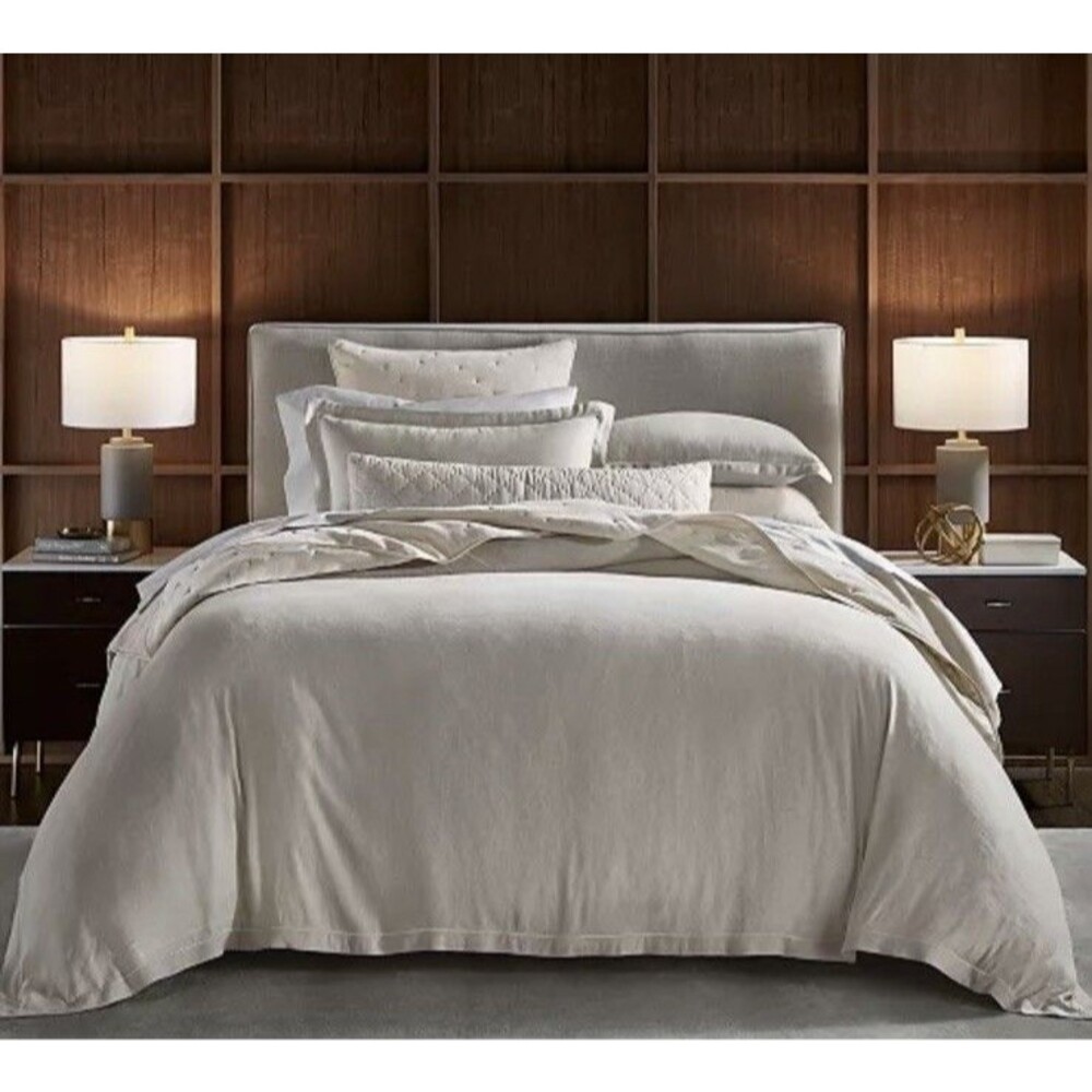 Hotel Collection 3PC Full/Queen Linen & Modal Duvet Cover And Shams Set